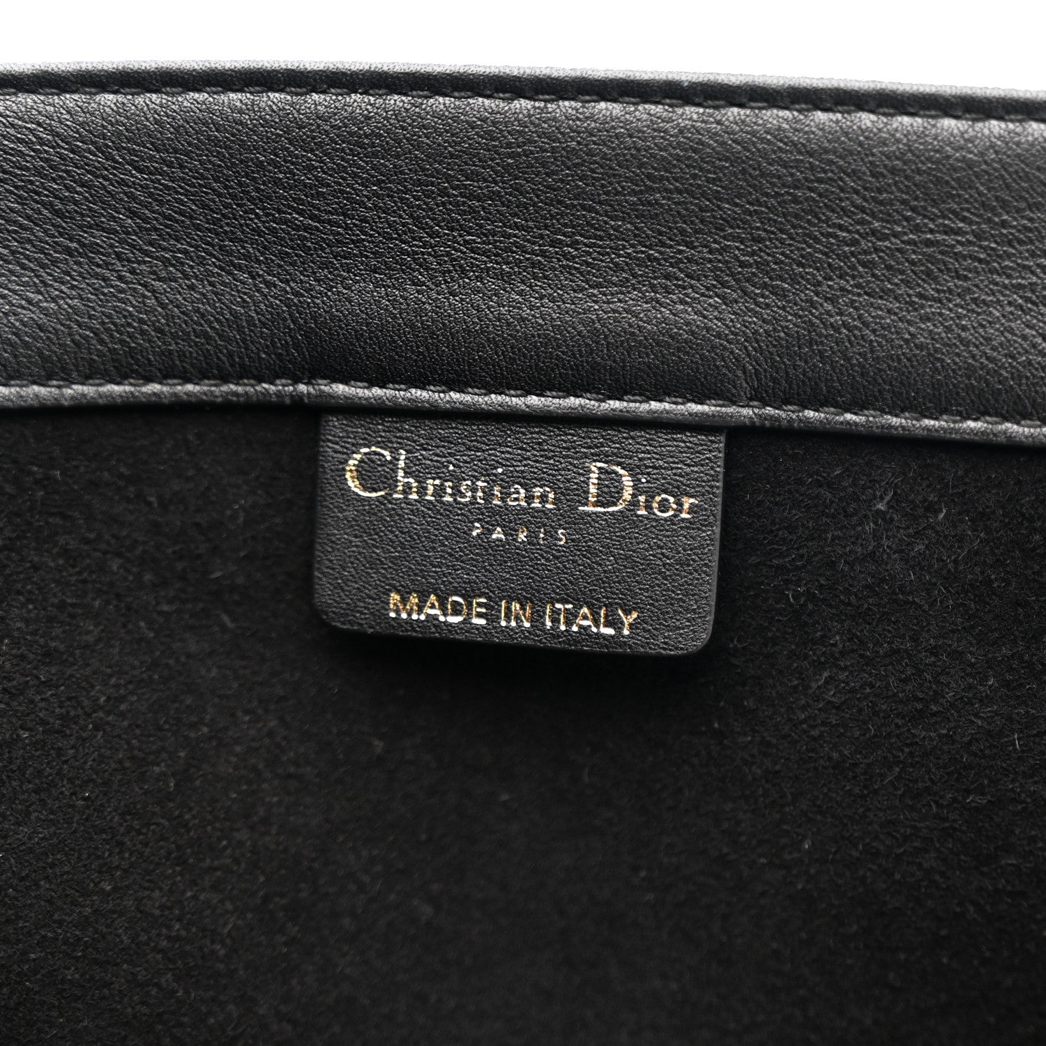 Christian Dior Calfskin Embossed Medium Book Tote Black 6 of 10