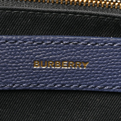 Burberry Grainy Calfskin House Check Medium Banner Tote Regency Blue 6 of 10
