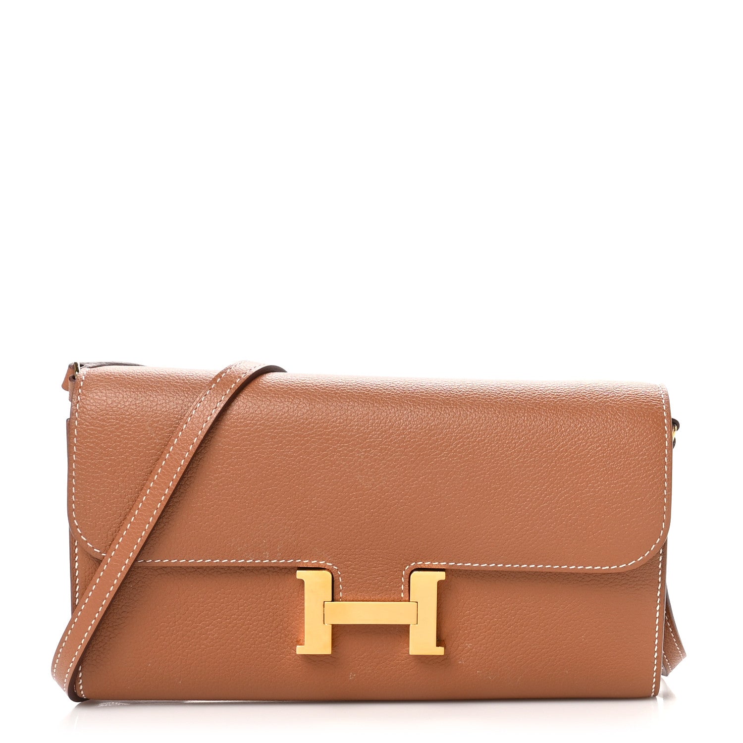 Hermes Evercolor Constance Wallet To Go Gold 1 of 11