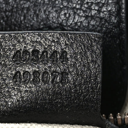Gucci Grained Calfskin Bee Star Vertical Tote Black 7 of 9