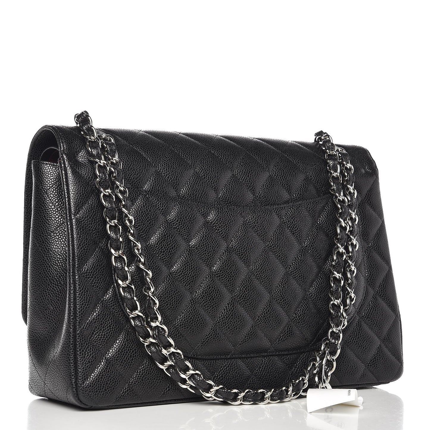 Caviar Quilted Maxi Double Flap Black