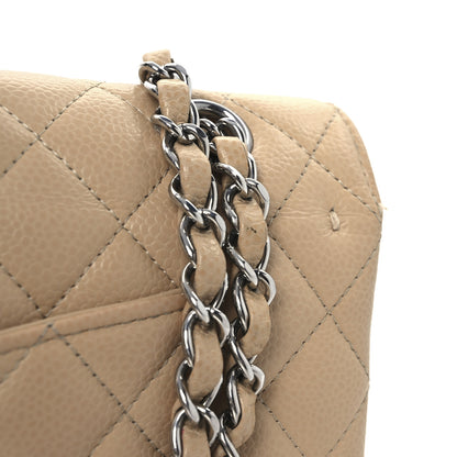 Chanel Caviar Quilted Medium Double Flap Beige 11 of 15