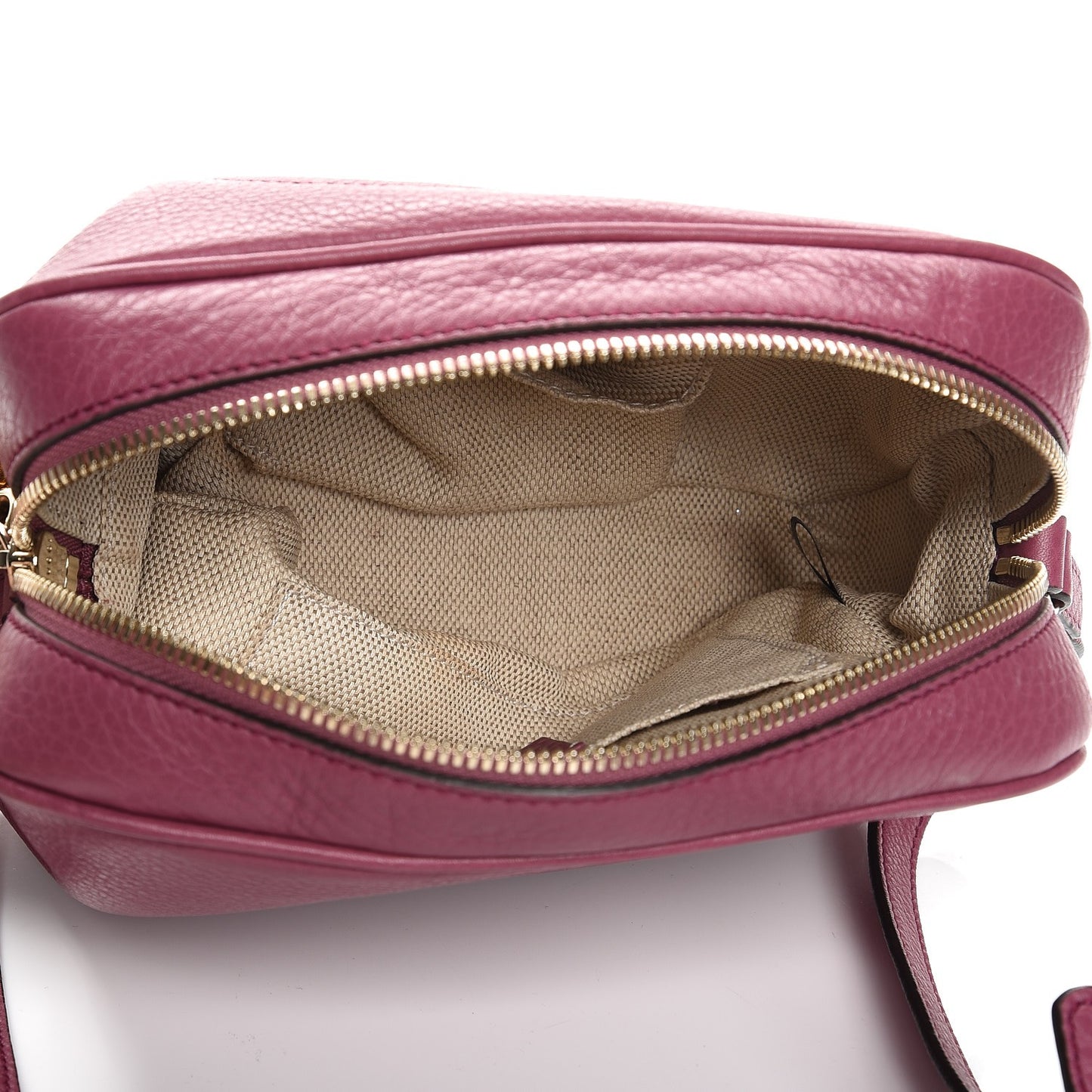 Pebbled Calfskin Small Soho Disco Bag Peonia Flower