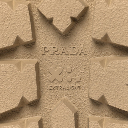 Prada Suede Buckle Slide Sandals 39.5 Ecru 7 of 8