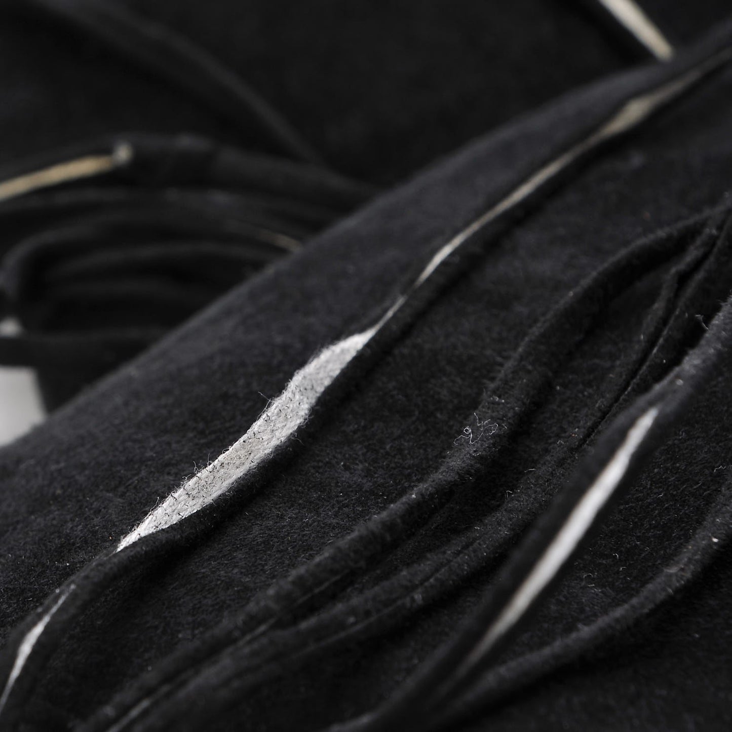 Suede Gloria Fringe Boots 38.5 Black