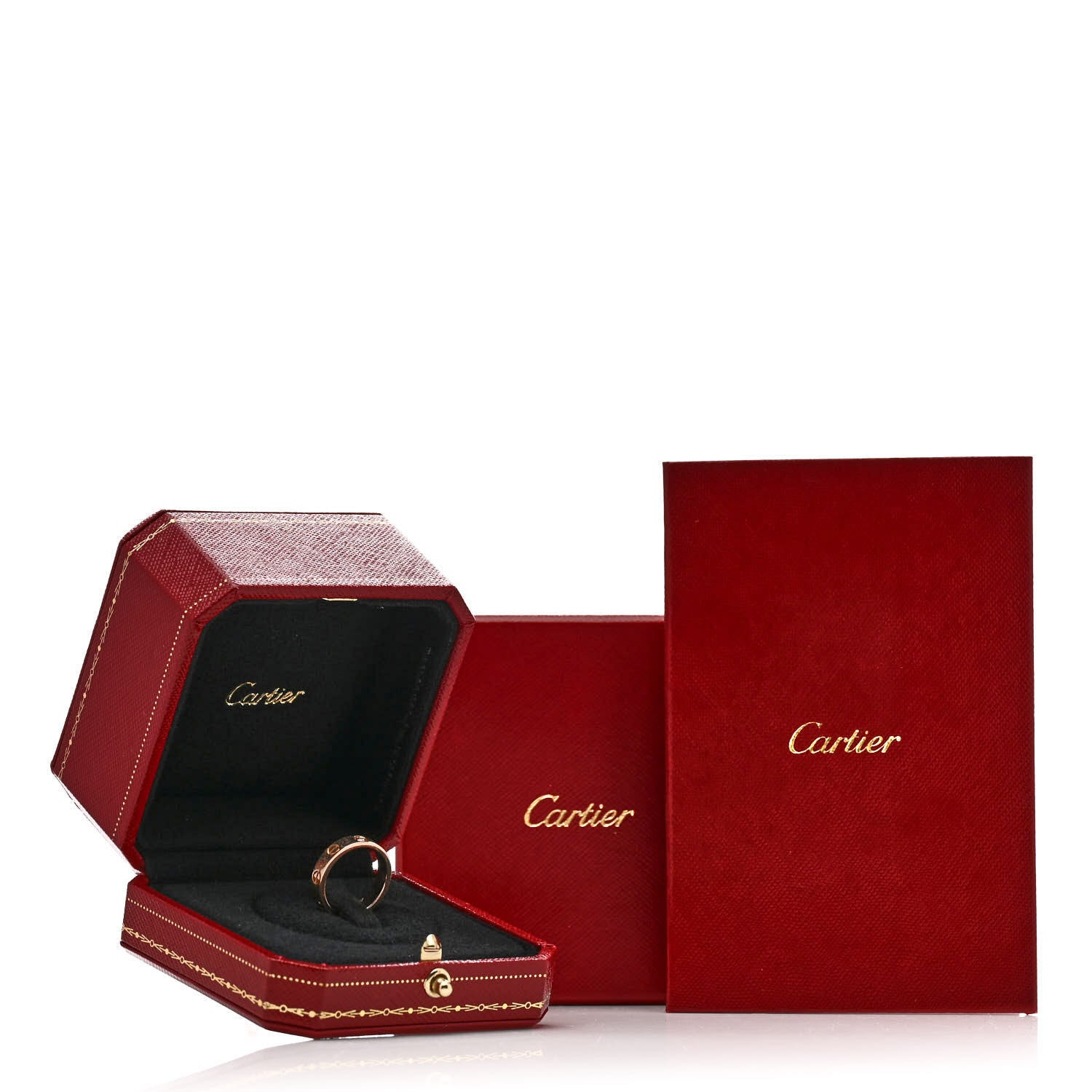 Cartier 18K Pink Gold 3.5mm LOVE Wedding Band Ring 51 5.75 5 of 5