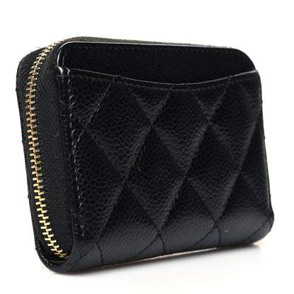 Chanel Caviar Quilted Classic Zipped Coin Purse Black 3 of 11