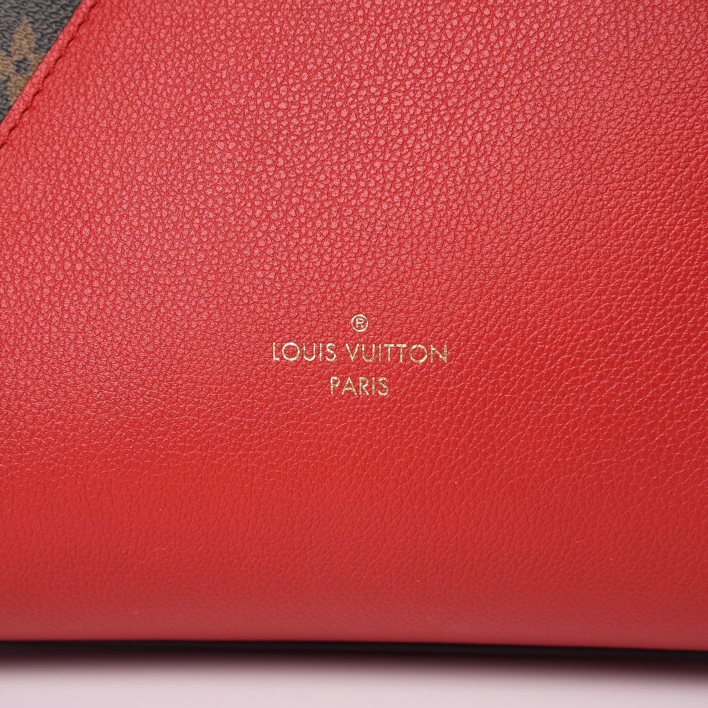 Calfskin Monogram Kimono Tote Cherry