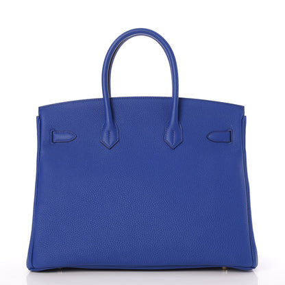 Hermes Togo Birkin 35 Bleu Electrique 5 of 33