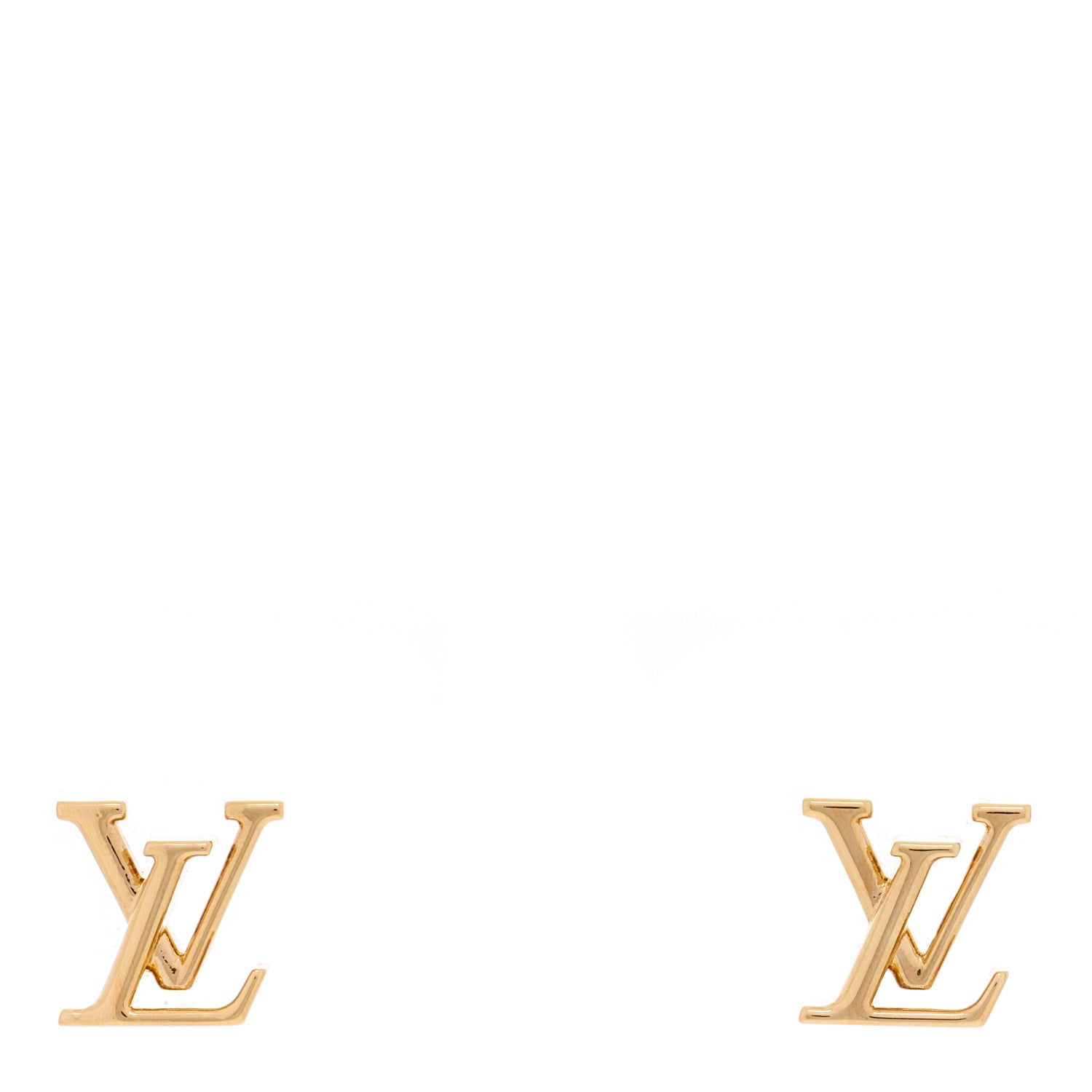 Louis Vuitton Metal LV Iconic Earrings Gold 1 of 4