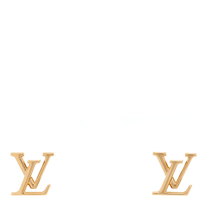 Louis Vuitton Metal LV Iconic Earrings Gold 1 of 4