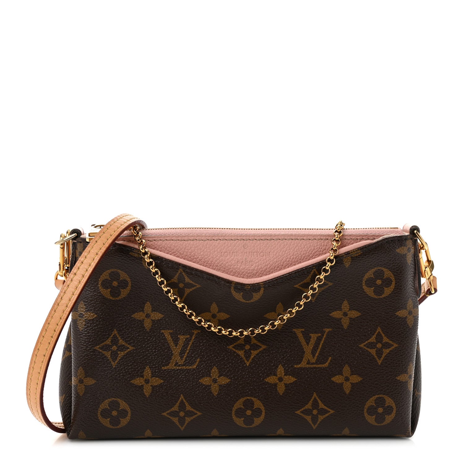 Louis Vuitton Monogram Pallas Clutch Rose Poudre 1 of 11