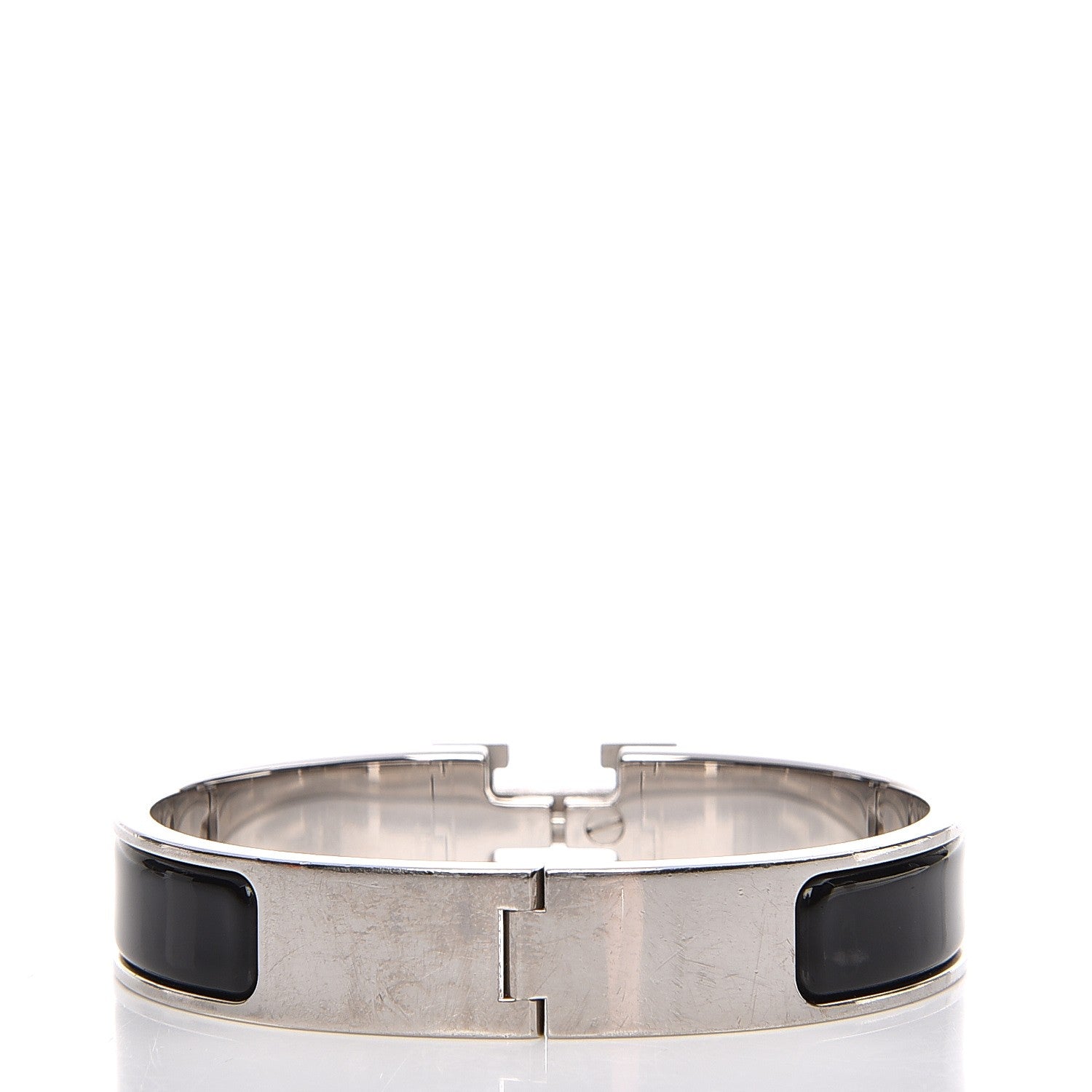 Hermes Enamel Narrow Clic Clac H Bracelet PM Black 3 of 7
