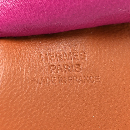 Hermes Milo Lambskin Grigri Rodeo Horse Bag Charm GM Gold Rubis Rose Pourpre 3 of 4