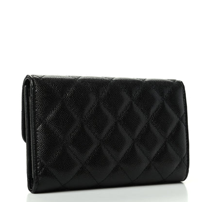Chanel Caviar Quilted My Everything Flap Wallet Black 3 of 8