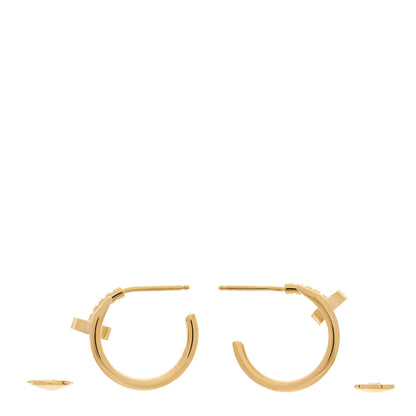 Cartier 18K Yellow Gold Juste Un Clou Hoop Earrings 3 of 6