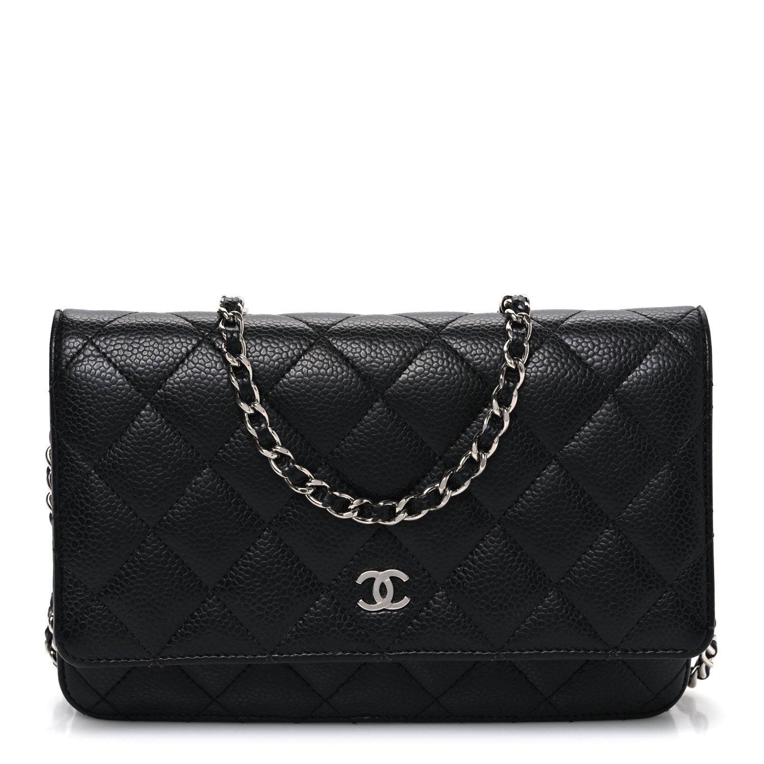 Chanel Caviar Quilted Wallet on Chain WOC Black 1 of 12