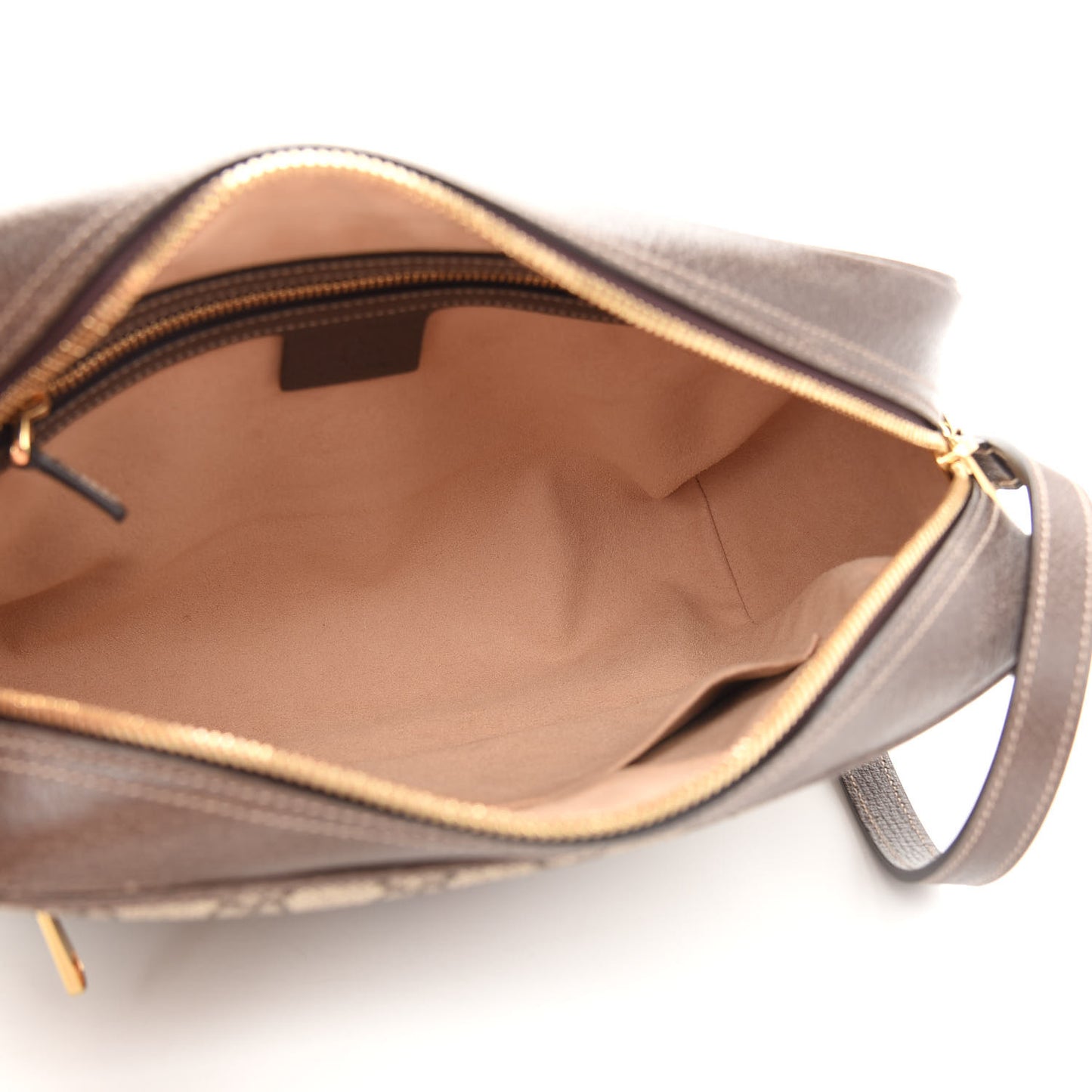 GG Supreme Monogram Web Small Ophidia Shoulder Bag Brown
