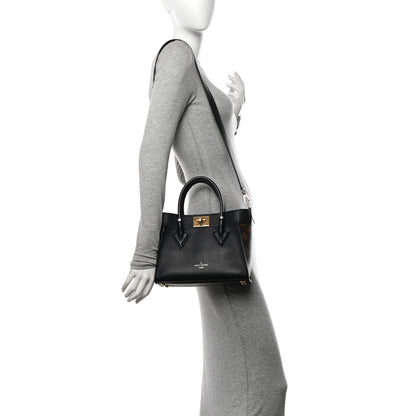 Louis Vuitton Calfskin Monogram On My Side PM Black 2 of 10