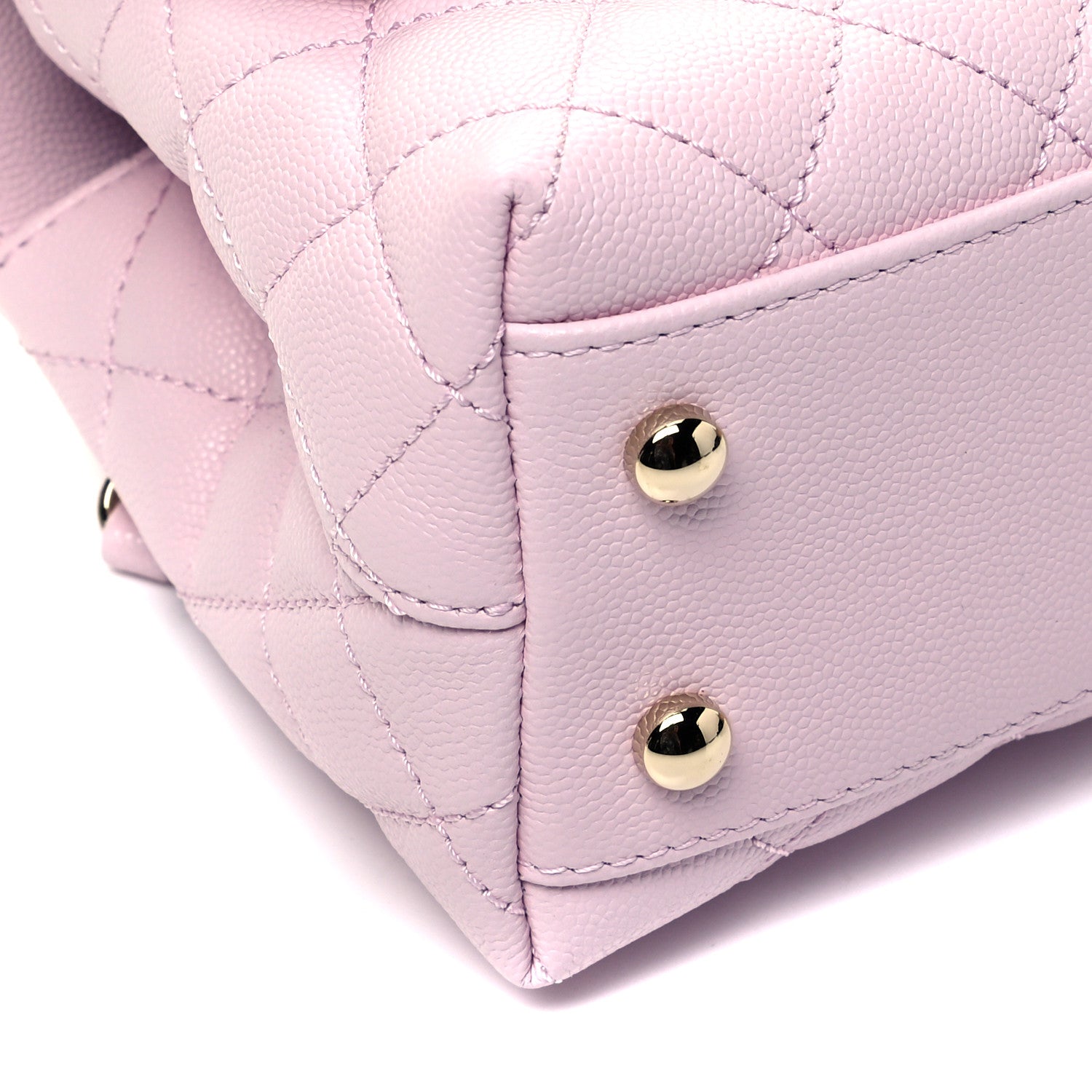 Chanel Caviar Quilted Mini Coco Handle Flap Pink 7 of 8