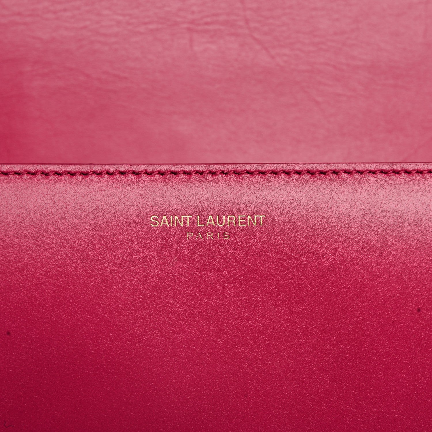 Saint Laurent Calfskin Medium Classic Monogram Universite Bag Fuchsia 6 of 9