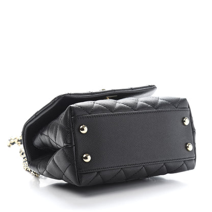 Chanel Caviar Quilted Extra Mini Coco Handle Flap Black 4 of 10