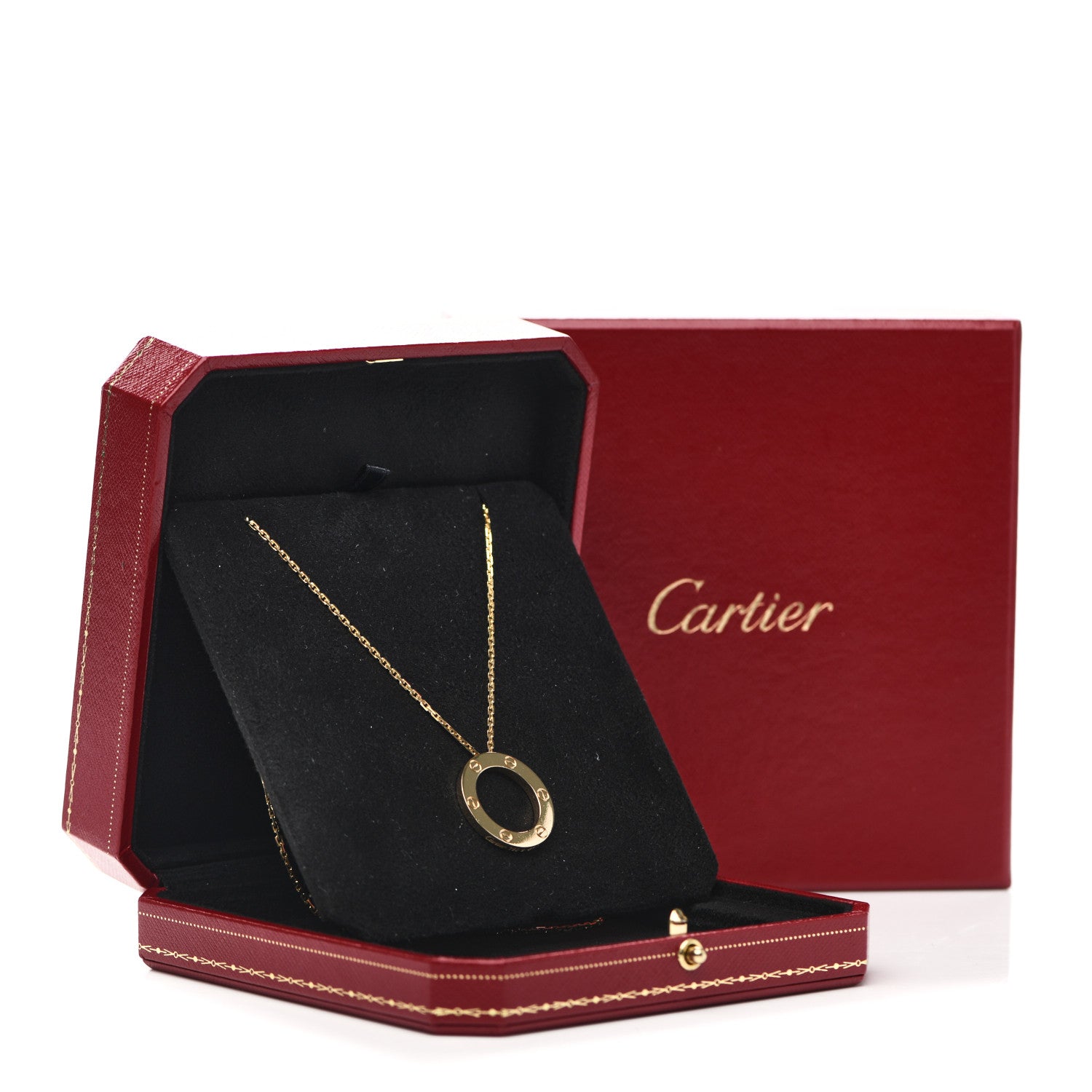 Cartier 18K Yellow Gold LOVE Pendant Necklace 5 of 6