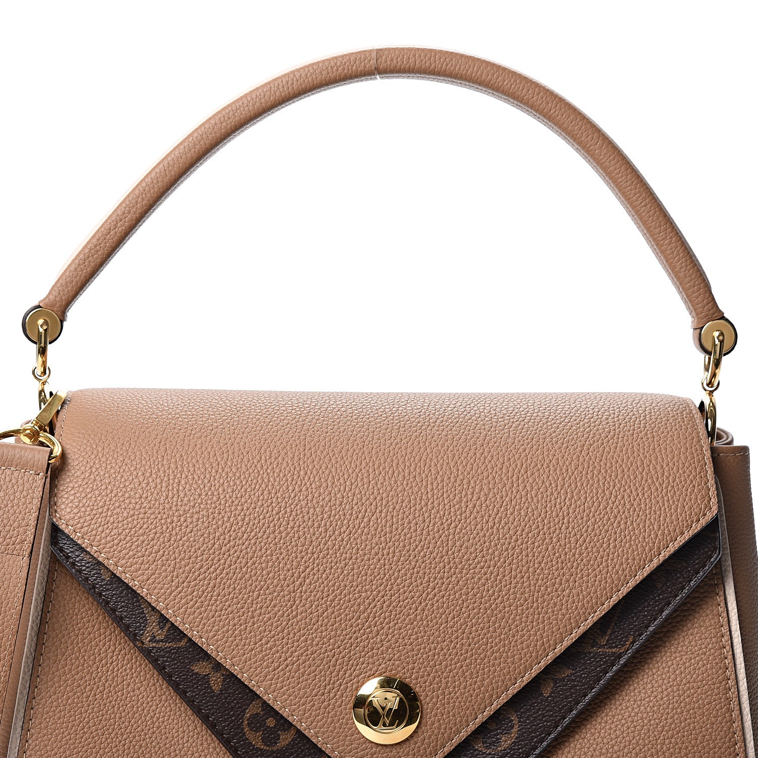 Louis Vuitton Grained Calfskin Monogram Double V Sesame 7 of 10