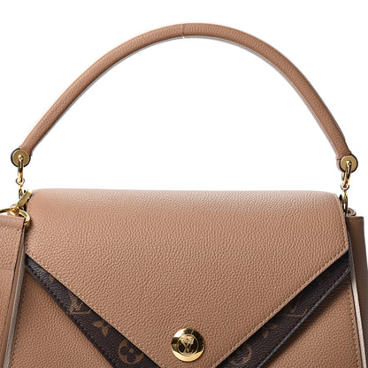 Louis Vuitton Grained Calfskin Monogram Double V Sesame 7 of 10