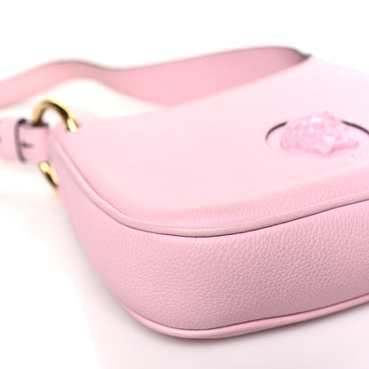 Versace Calfskin La Medusa Small Hobo Crossbody Pink 7 of 8