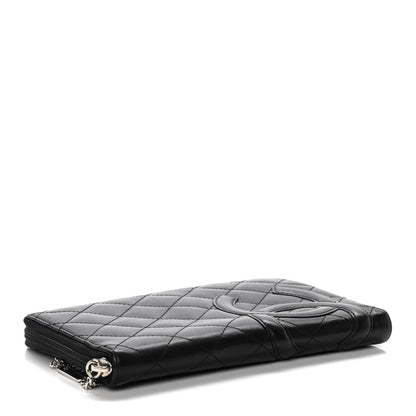 Chanel Calfskin Cambon Zip Around Organizer Wallet Black 4 of 21