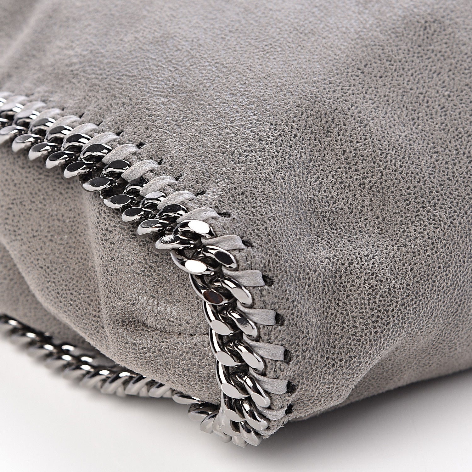 Stella McCartney Shaggy Deer Falabella Fold Over Tote Grey 8 of 10