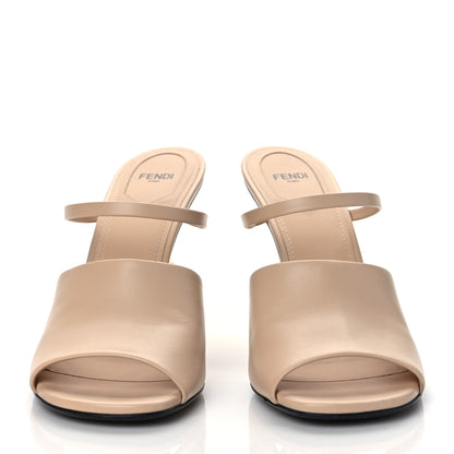 Fendi Calfskin Fendi First 95mm Slide Sandals 41 Poudre 2 of 11