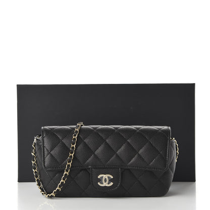 Chanel Caviar Quilted Glasses Case With Chain Black 12 of 12