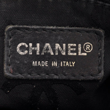 Chanel Caviar CC Wood Chain Hobo Black 6 of 9