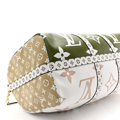Louis Vuitton Monogram Giant Keepall Bandouliere 50 Kaki Beige 8 of 14