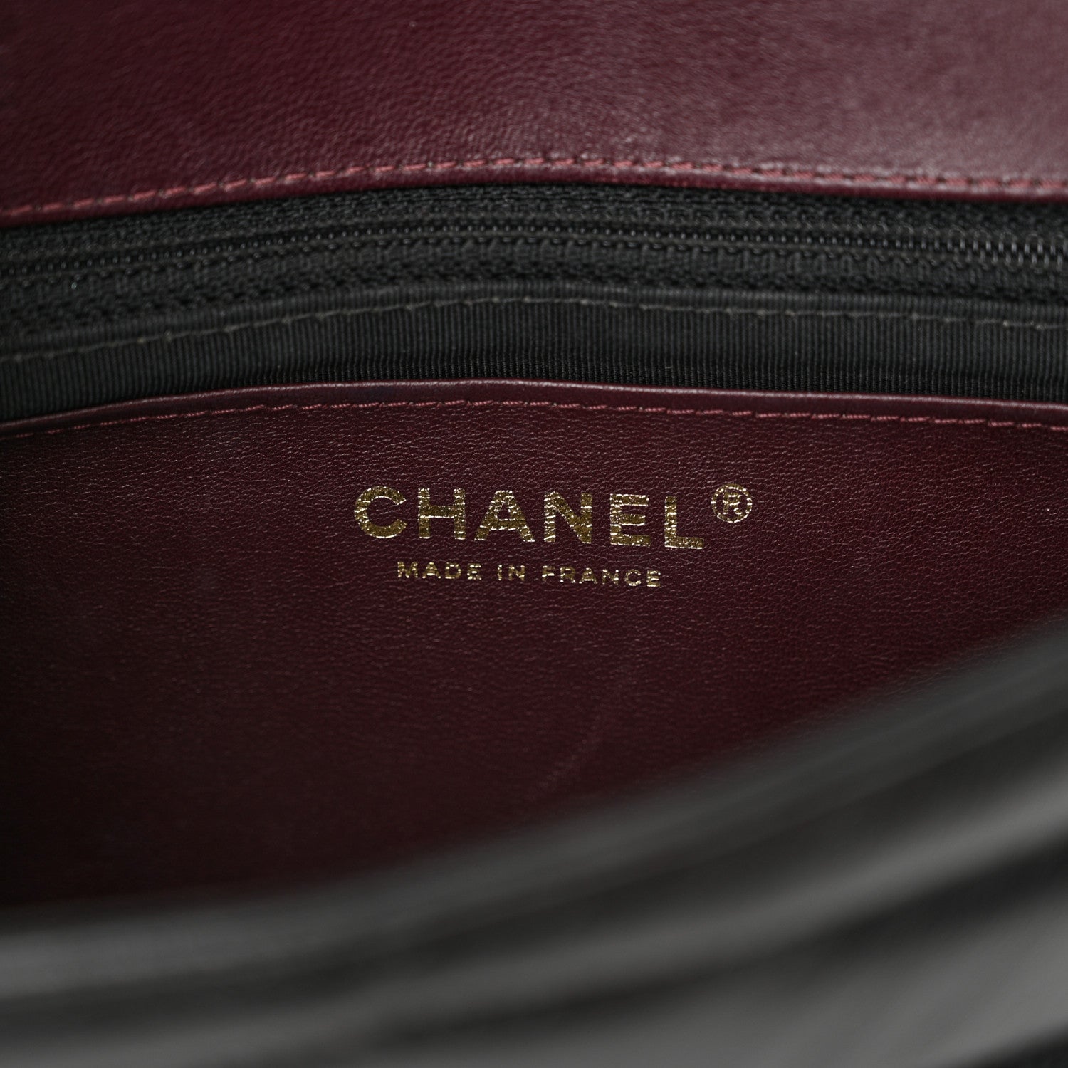 Chanel Shiny Lambskin Quilted Small Chevron Miroir Black 6 of 19