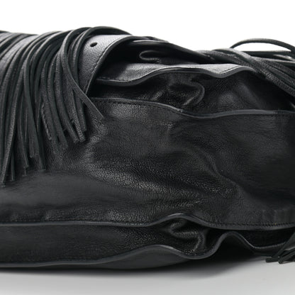 Proenza Schouler Lambskin Tiny Fringe Lux PS1 Satchel Black 11 of 11