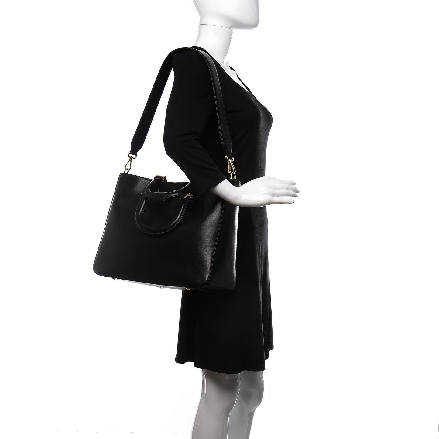 Vitello Glacier Medium FF Tote Black