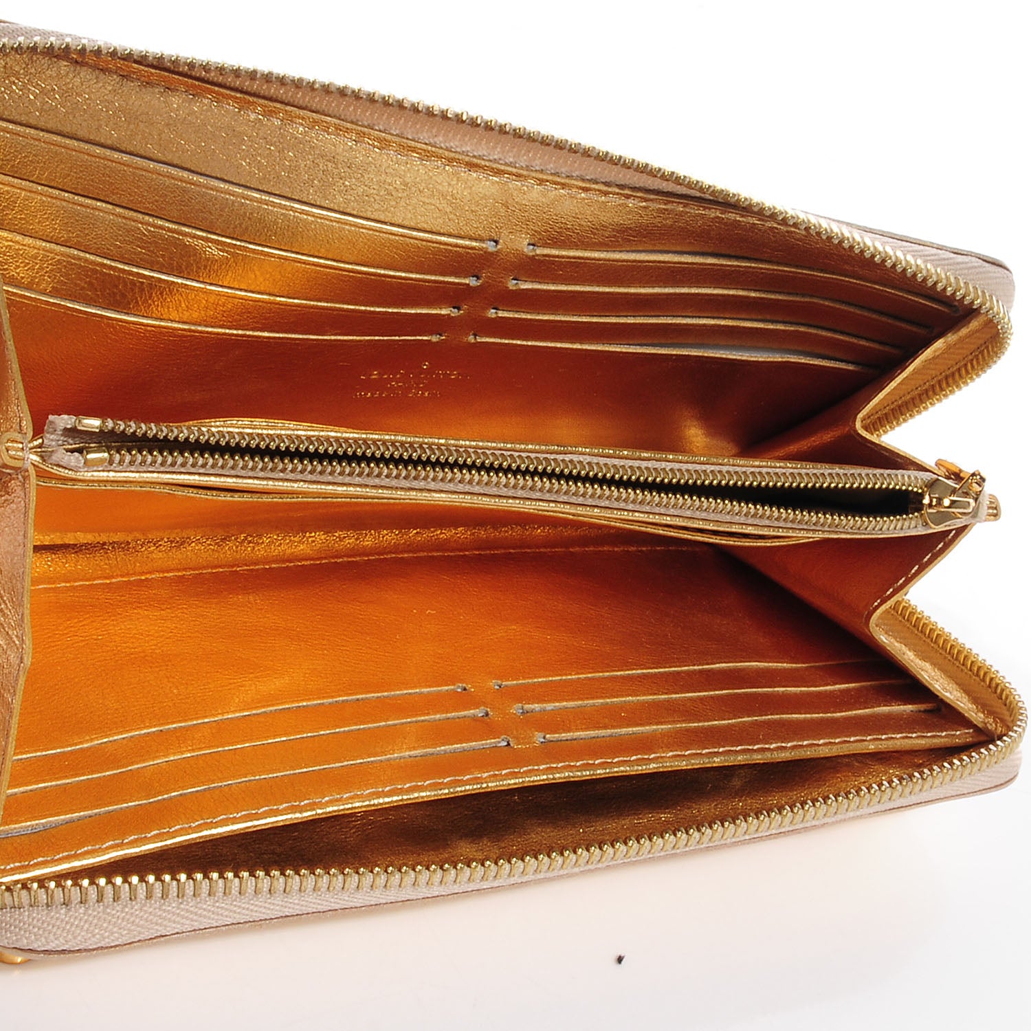 Louis Vuitton Suhali Zippy Wallet Gold 6 of 8