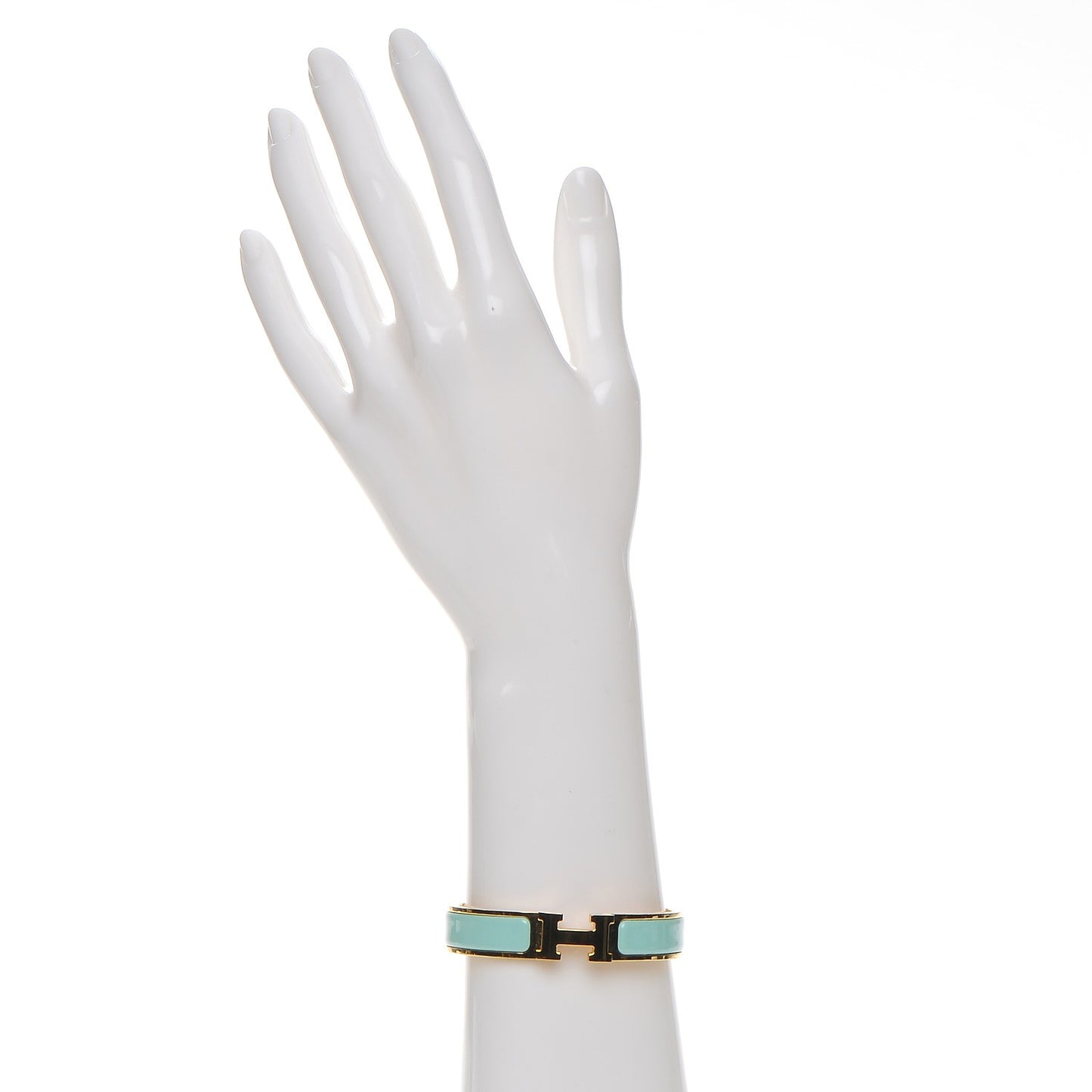 Enamel Narrow Clic Clac H Bracelet PM Lagoon