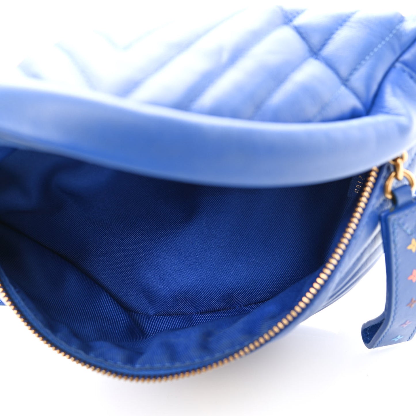 Calfskin New Wave Bumbag Blue Neon