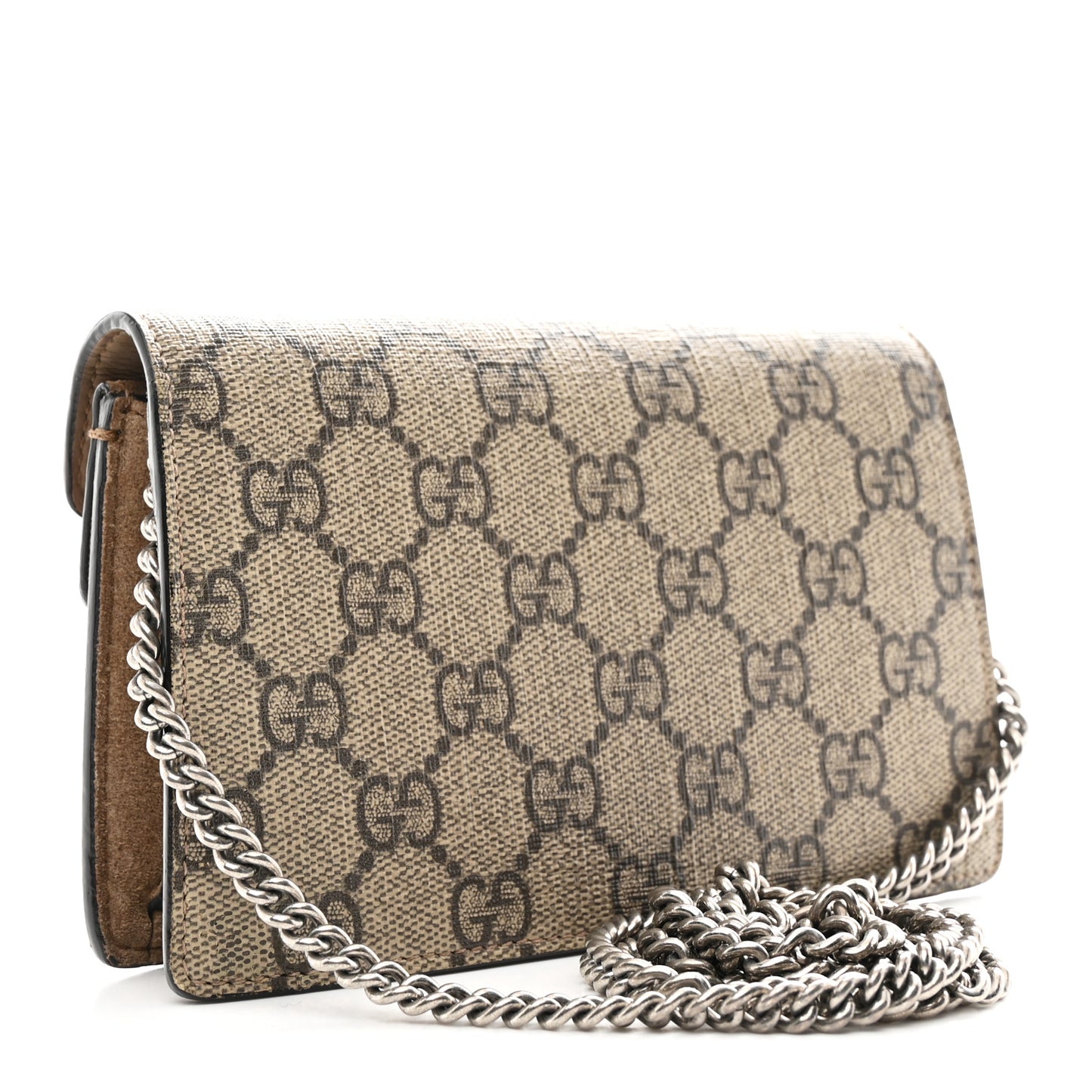 GG Supreme Monogram Super Mini Dionysus Shoulder Bag Taupe