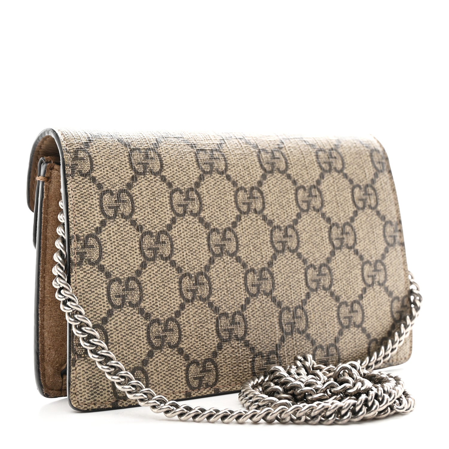 Gucci GG Supreme Monogram Super Mini Dionysus Shoulder Bag Taupe 3 of 9