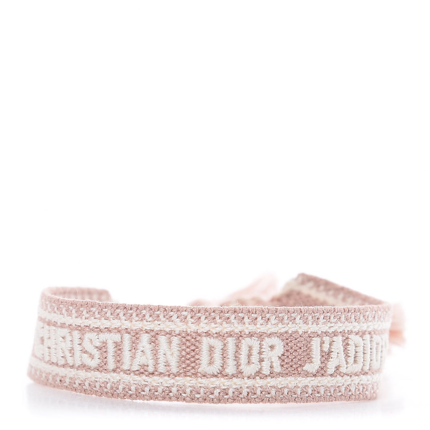 Woven Cotton J'Adior Friendship Bracelet Pink