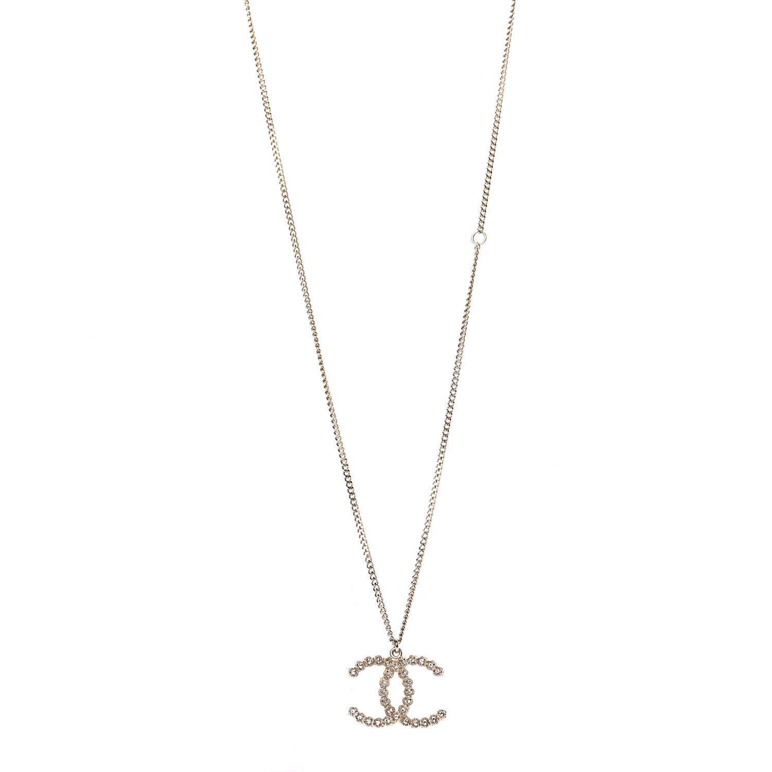 Chanel Crystal Pearls Of Coronation CC Necklace Gold 1 of 5