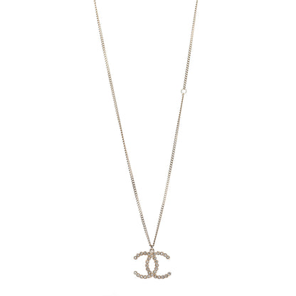 Chanel Crystal Pearls Of Coronation CC Necklace Gold 1 of 5