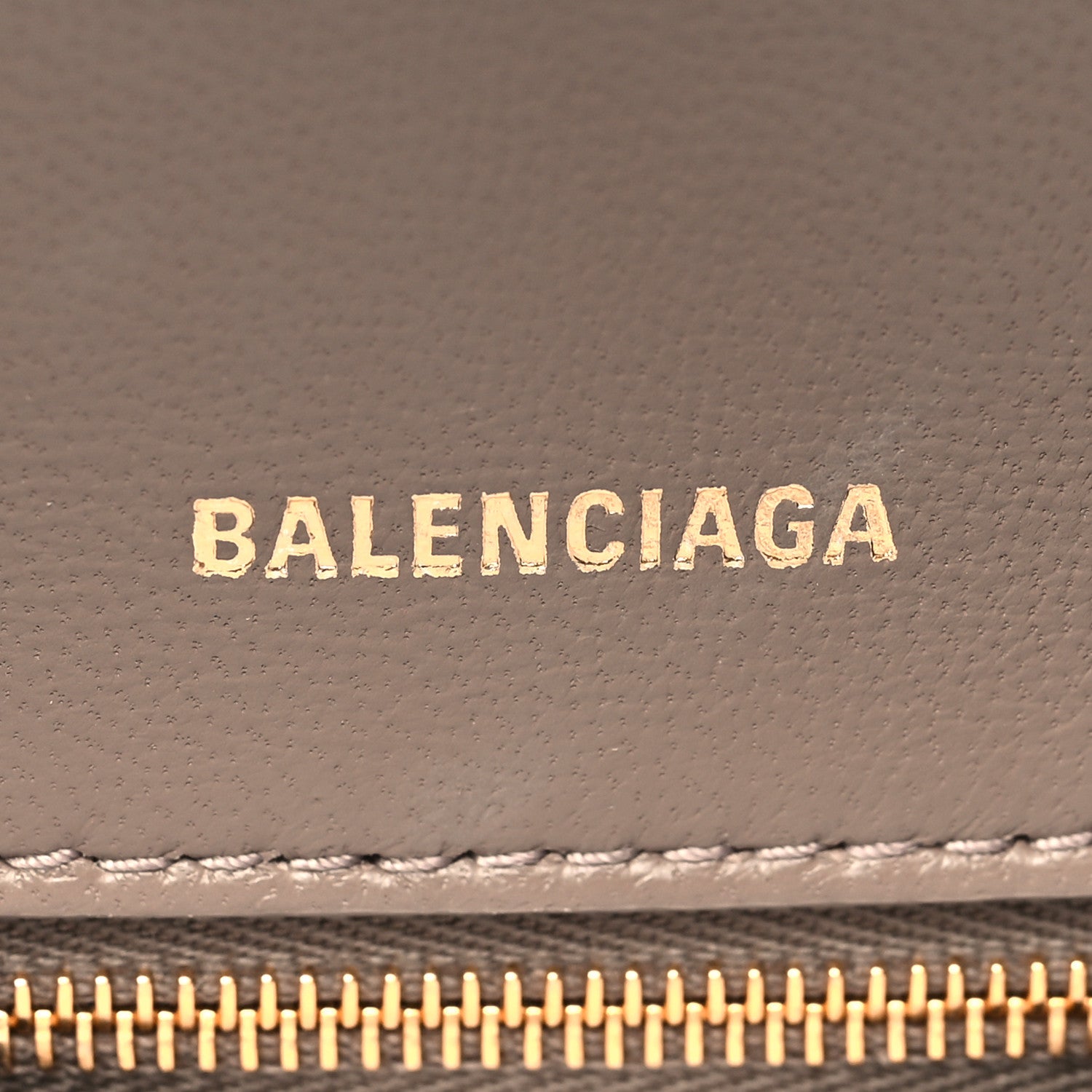 Balenciaga Grained Calfskin Small Hourglass Top Handle Bag Mink Grey 6 of 11