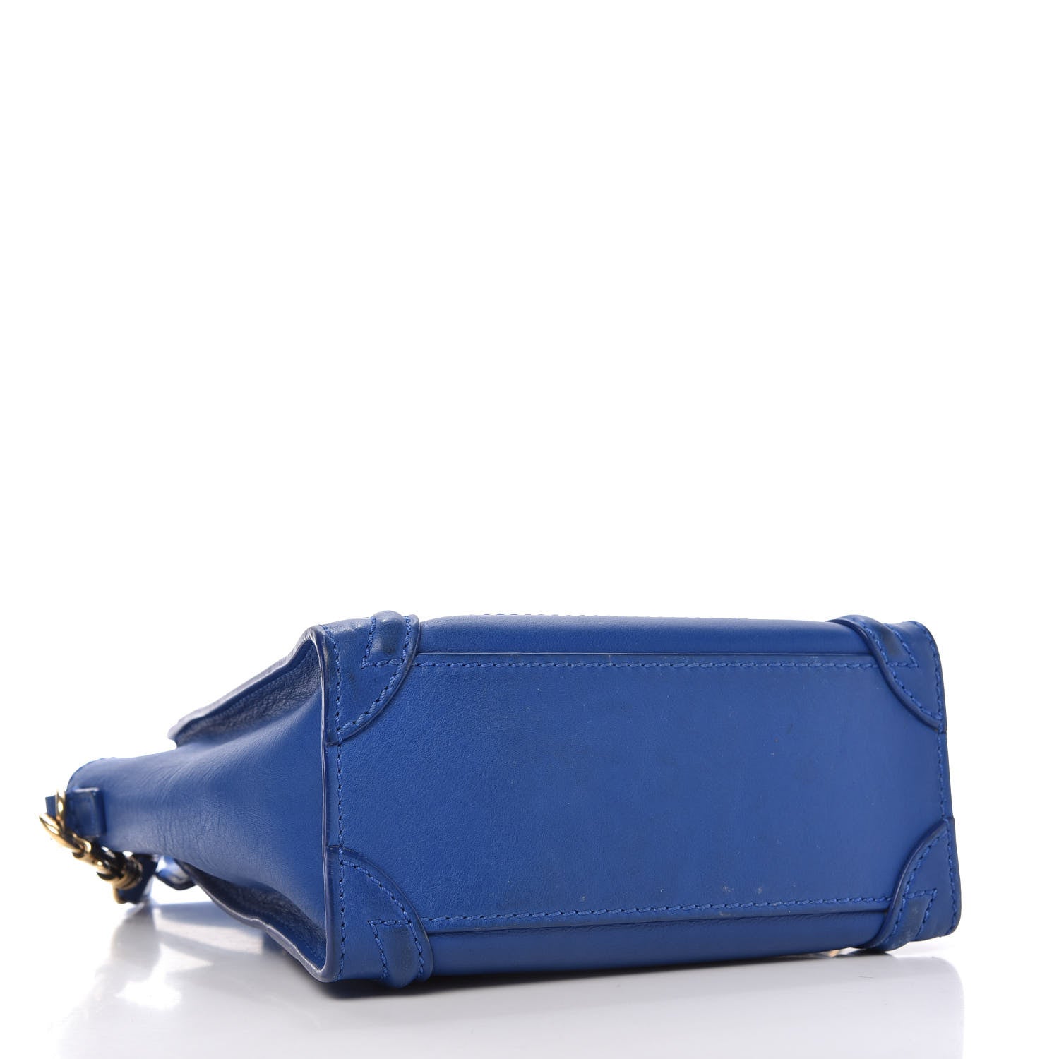 Celine Smooth Calfskin Nano Luggage Royal Blue 4 of 10