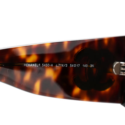 Chanel Acetate CC Logo Sunglasses 5450-A Tortoise 5 of 7